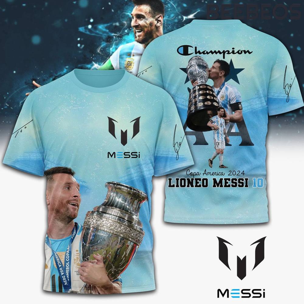 Lionel Messi Copa America 2024 Champions T-Shirt