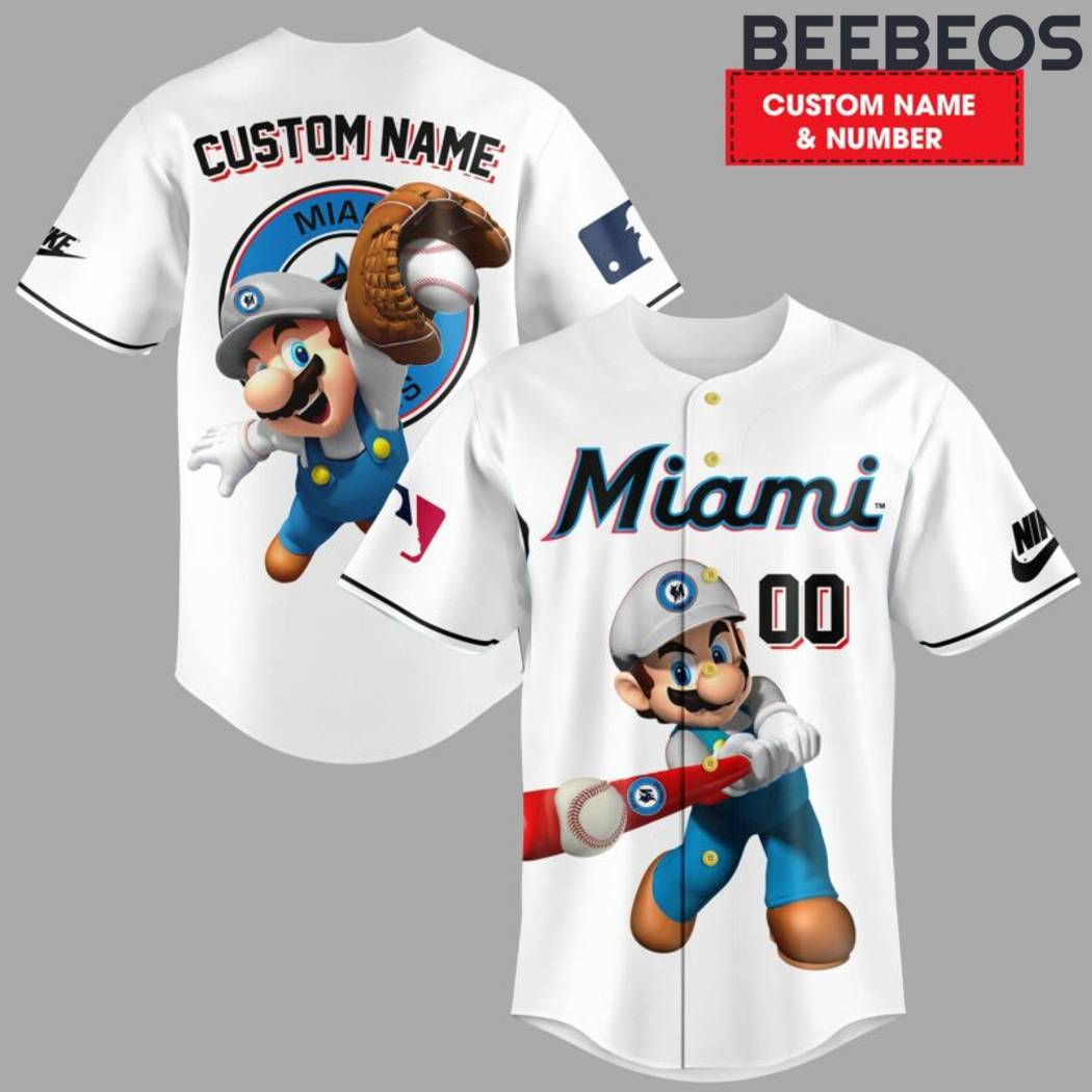 Miami Marlins x Super Mario Baseball Jersey