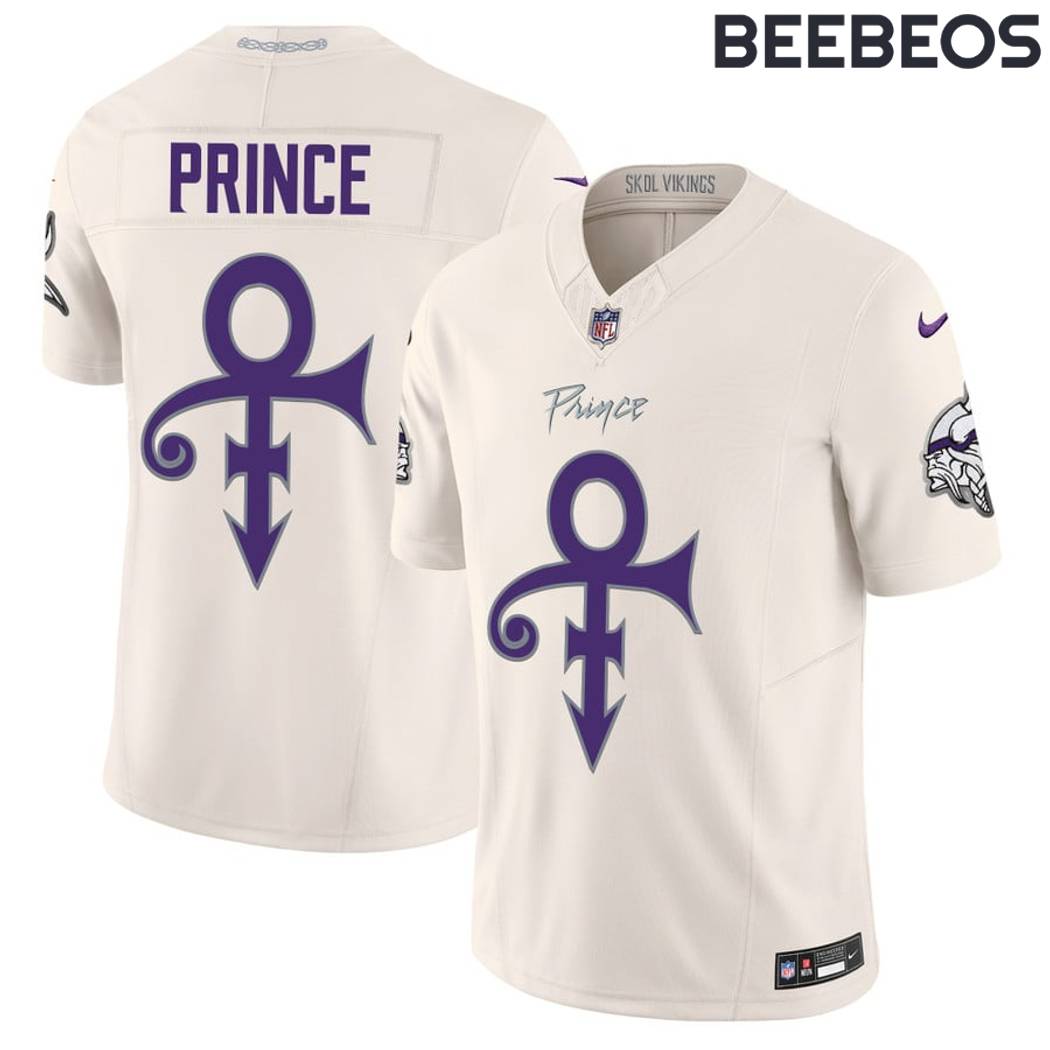 Minnesota Vikings 2024 Prince Cream Football Jersey