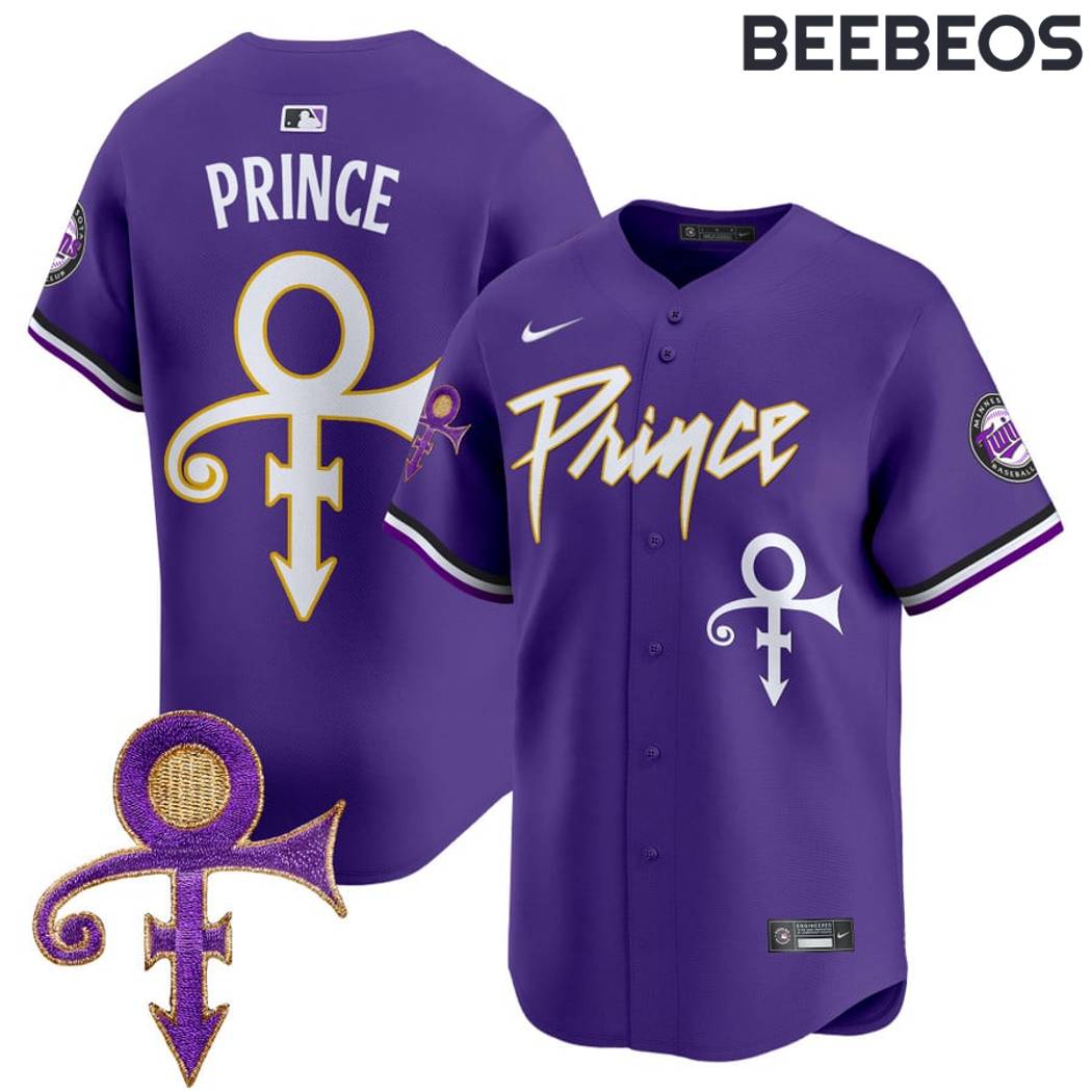 Minnesota Vikings 2024 Prince Purple Baseball Jersey