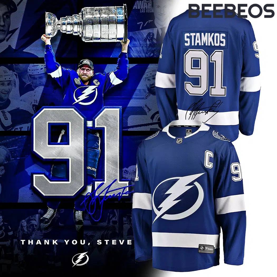 NHL Tampa Bay Lightning Thank you Steven Stamkos Hockey Jersey