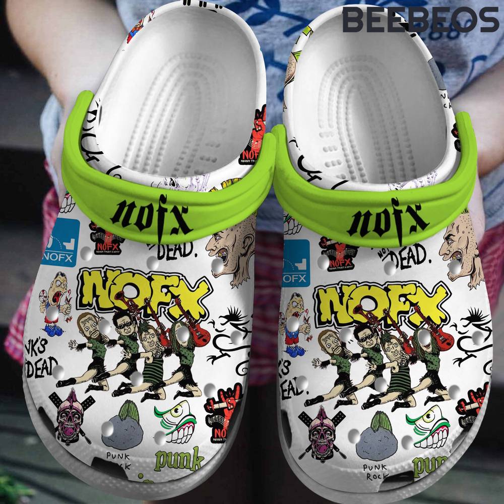 NOFX Band Punks not Dead Crocs Shoes