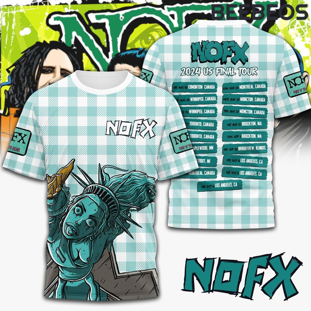 NOFX Statue 2024 US Final Tour T-Shirt