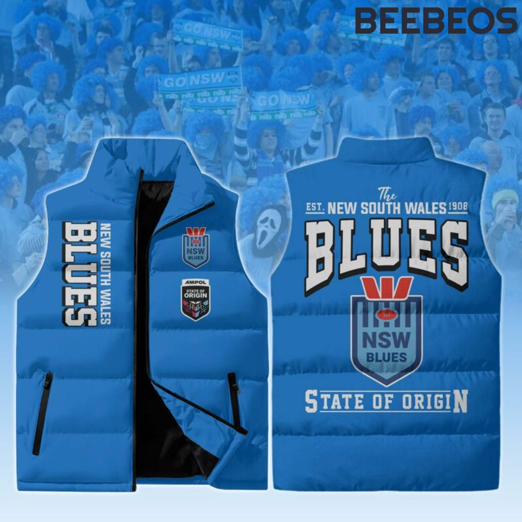 NSW Blues Sleeveless Puffer Down Jacket