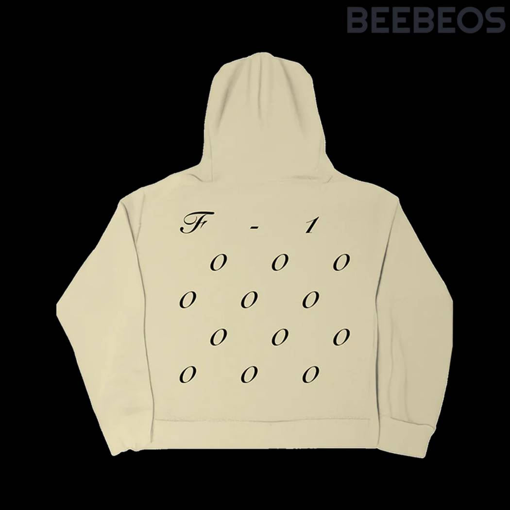 Post Malone F-1 Trillion limited edition 2024 Beige Hoodie