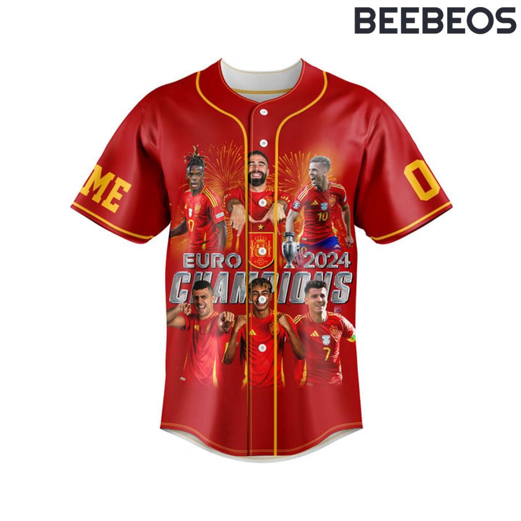 Spain Euro 2024 Champions Baseball Jersey