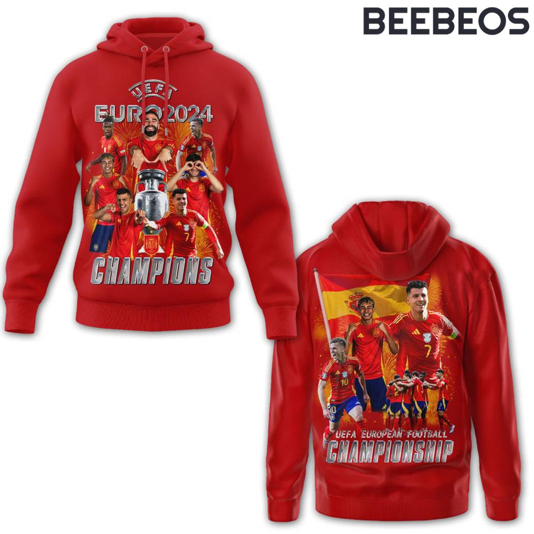 Spain Euro 2024 Champions Hoodie