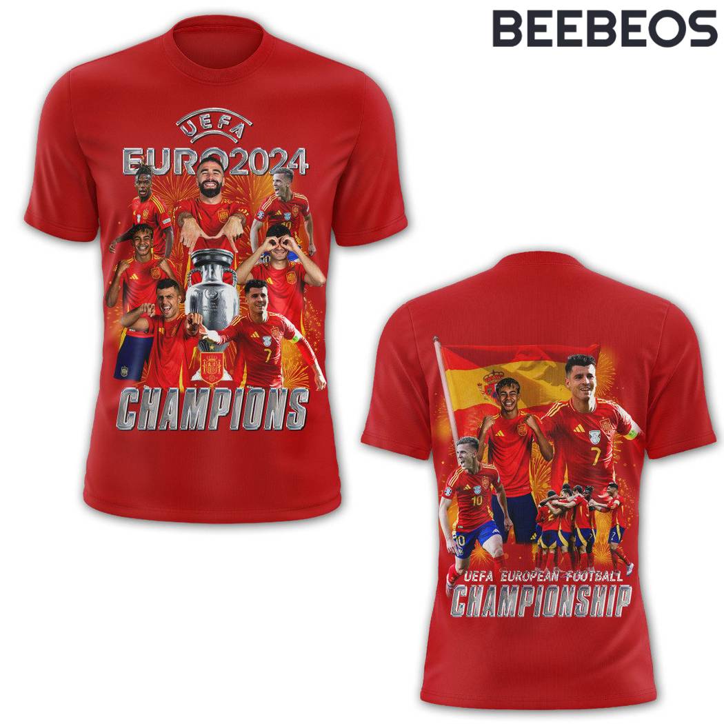 Spain Euro 2024 Champions T-Shirt