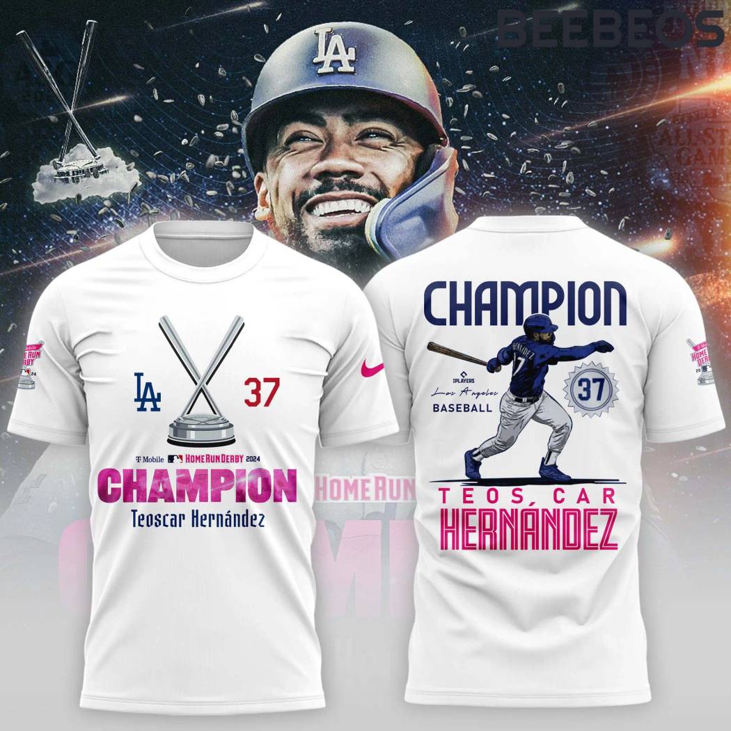 Teoscar Hernandez Champion Home Run Derby 2024 White Shirt