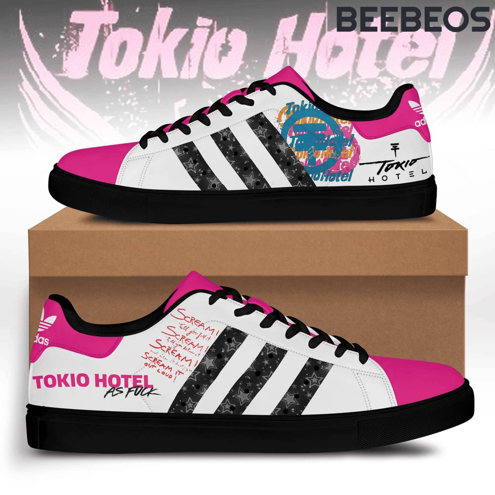 Tokio Hotel Pink Stan Smith Shoes