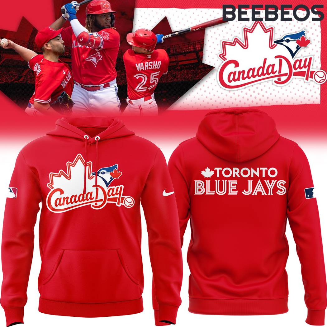 Toronto Blue Jays Baseball Team Canada Day Hoodie