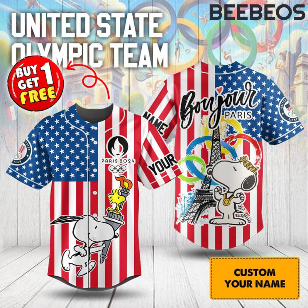 USA Olympic Team x Scooby Doo Paris 2024 Baseball Jersey