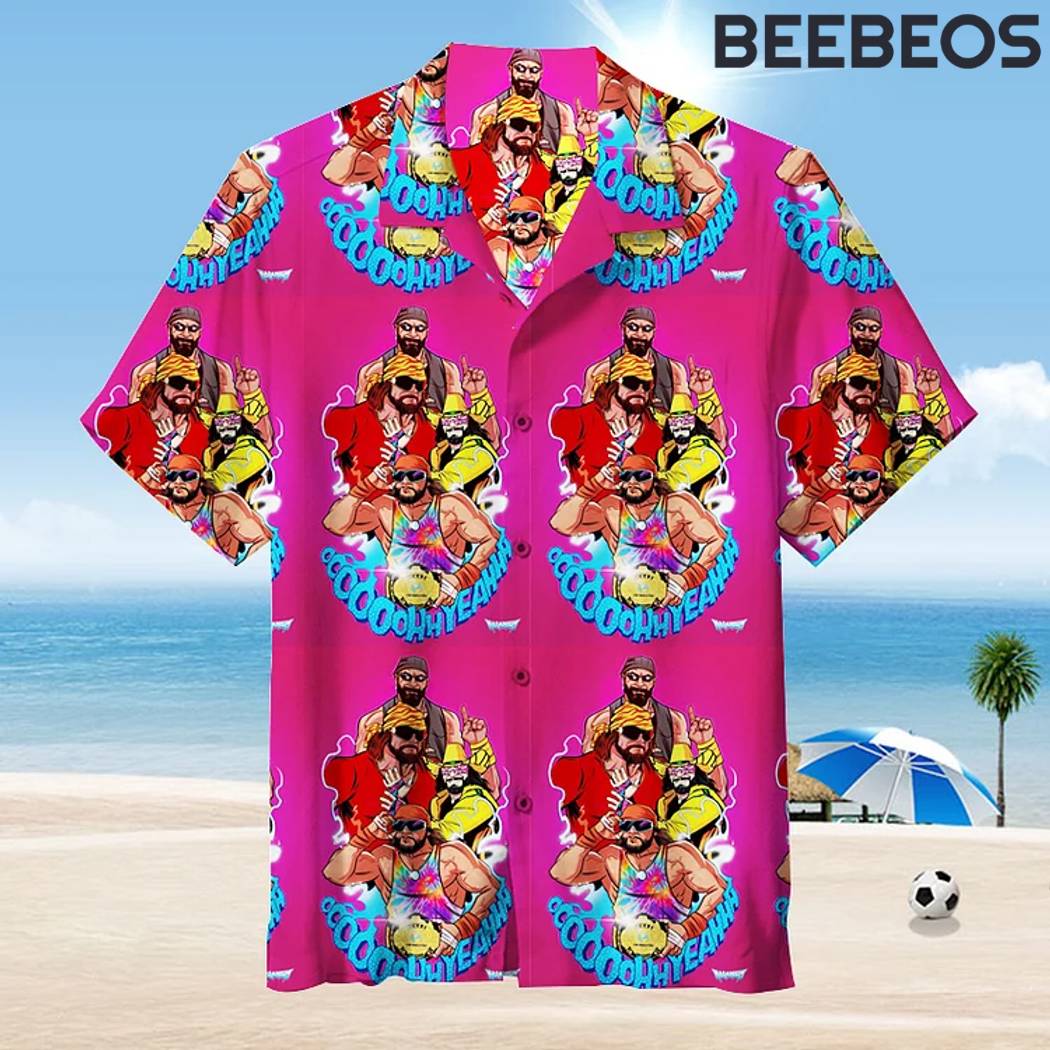 WWE Pink Hawaiian Shirt