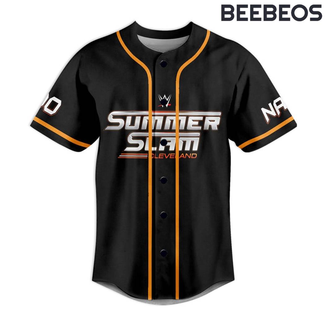 WWE Summer Slam Cleveland 2024 Baseball Jersey