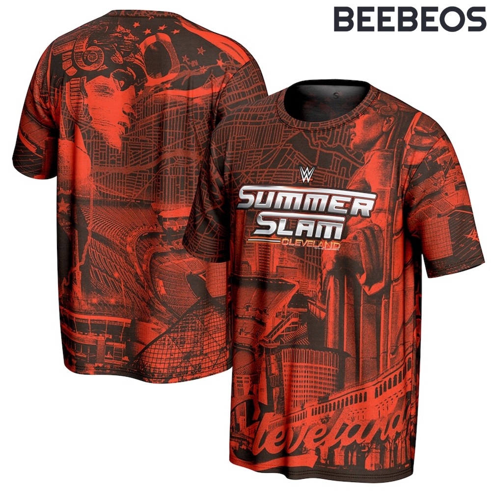 WWE SummerSlam 2024 Cleveland City T-Shirt