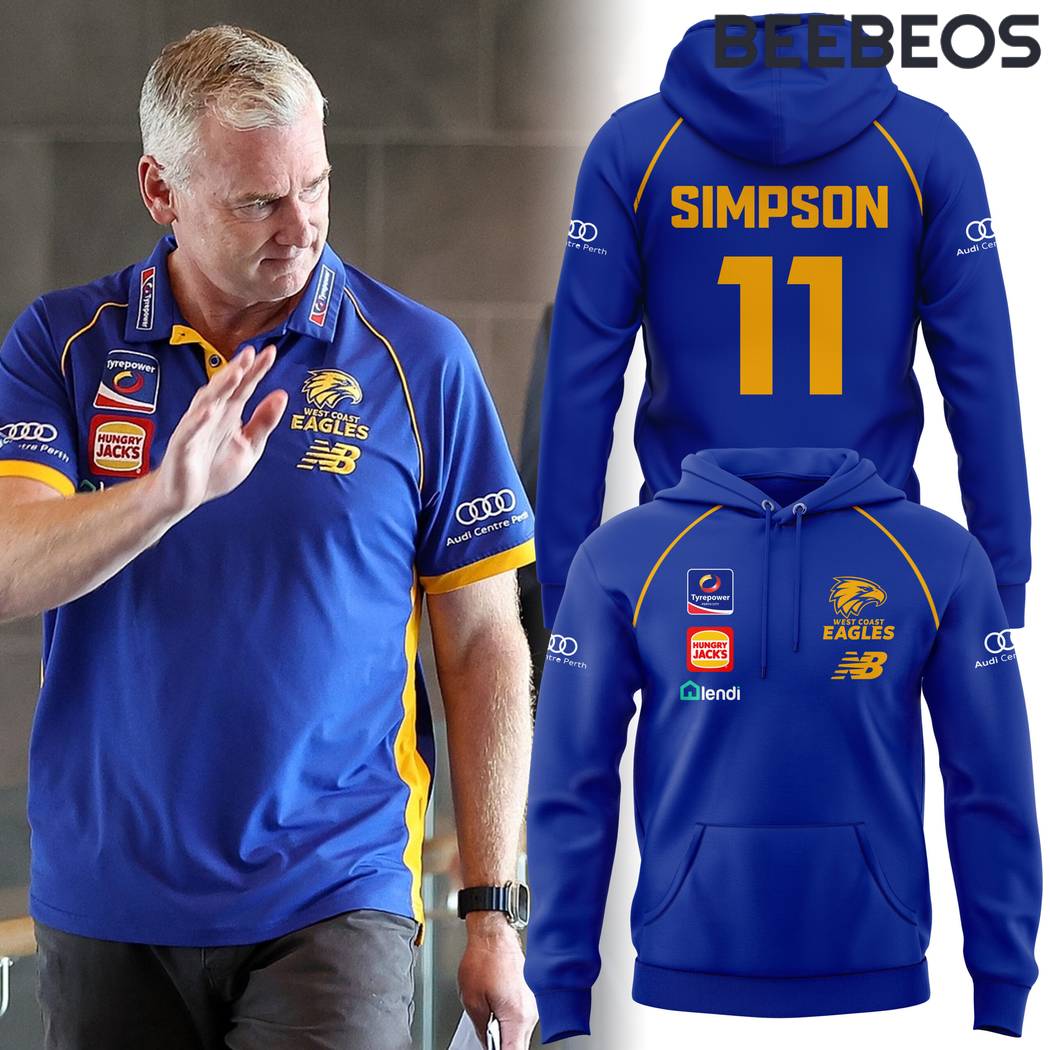 West Coast Eagles Coach Adam Simpson Hoodie Pants Cap