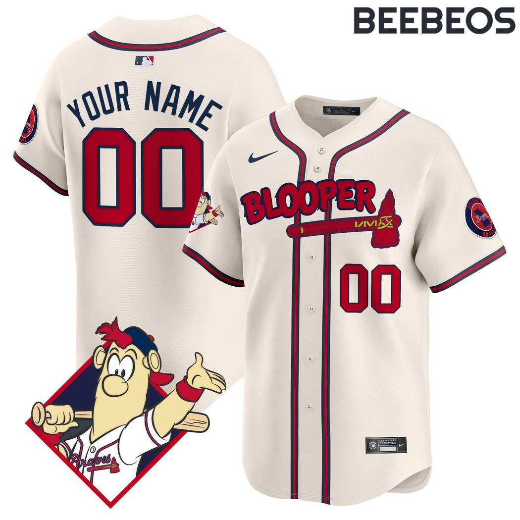 Atlanta Braves Blooper Baseball Jersey