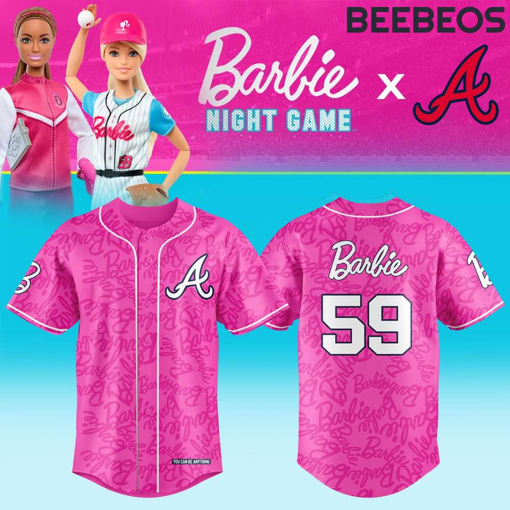 Atlanta Braves x Barbie Night Game Pink Jersey