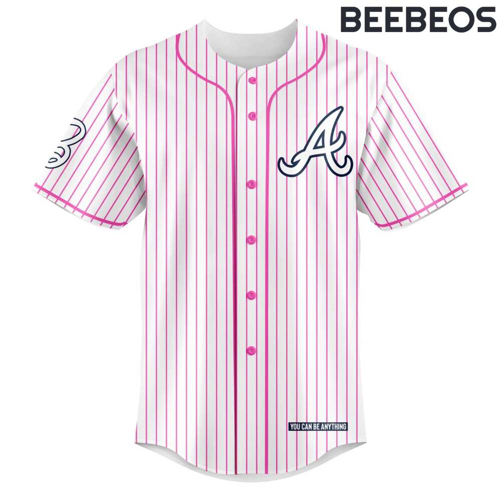 Atlanta Braves x Barbie Night Game Pinstripes Jersey