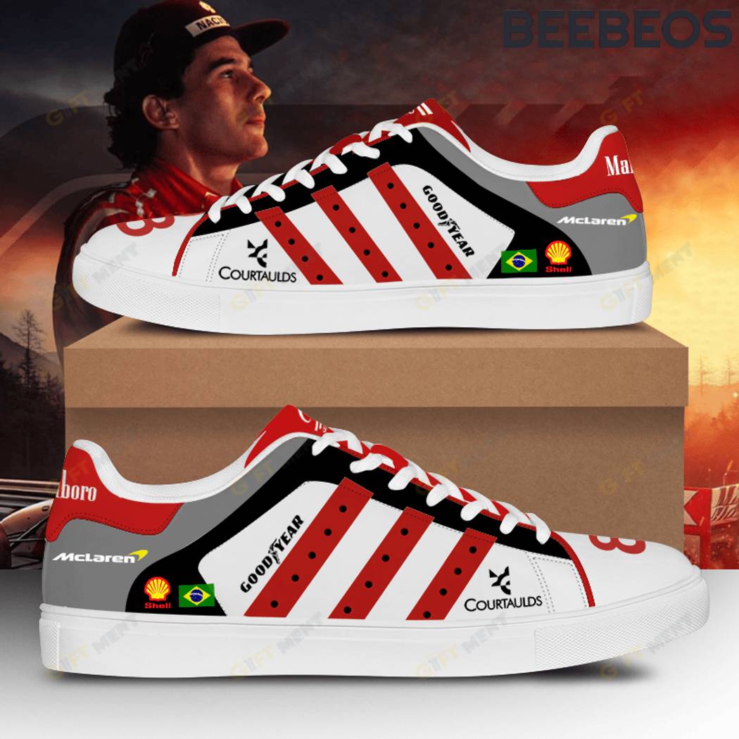 Ayrton Senna McLaren Racing Team Stan Smith Shoes