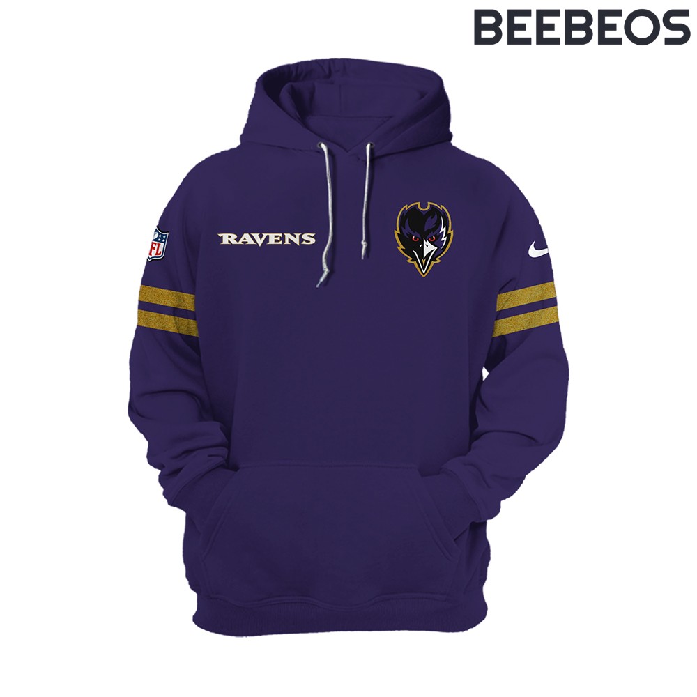 Baltimore Ravens 2024 Purple Rising Hoodie Pants Cap