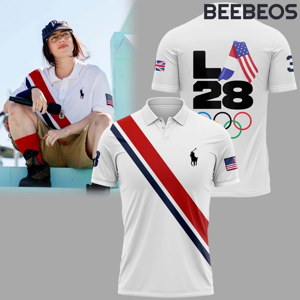 Billie Eilish Olympic LA28 Polo Shirt