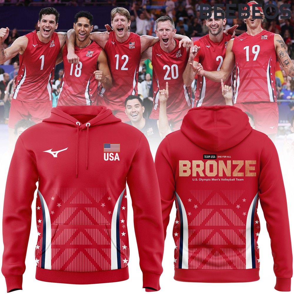 Bronze Medals Olympic USA Volleyball Team Hoodie