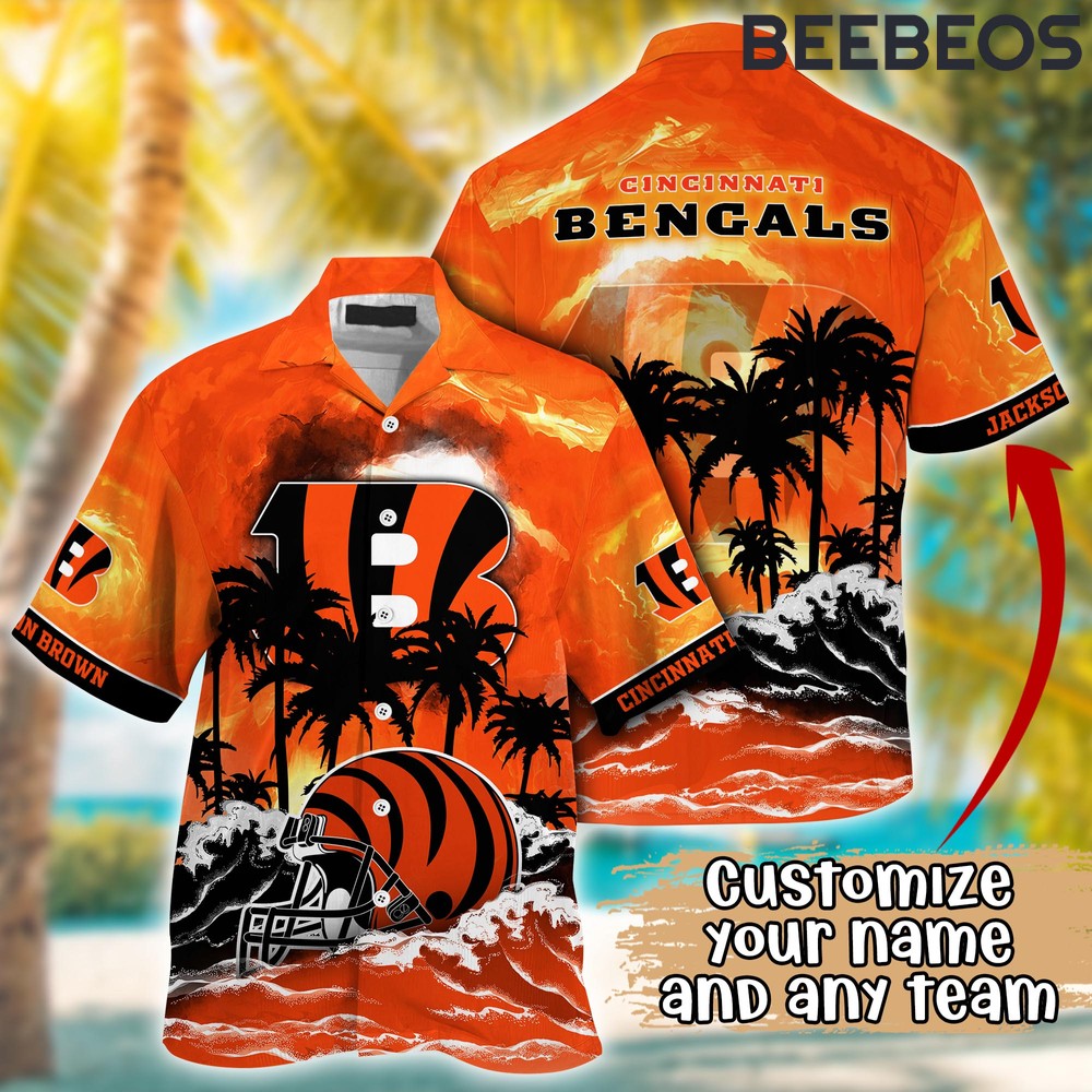 Cincinnati Bengals Aloha Hawaiian Shirt