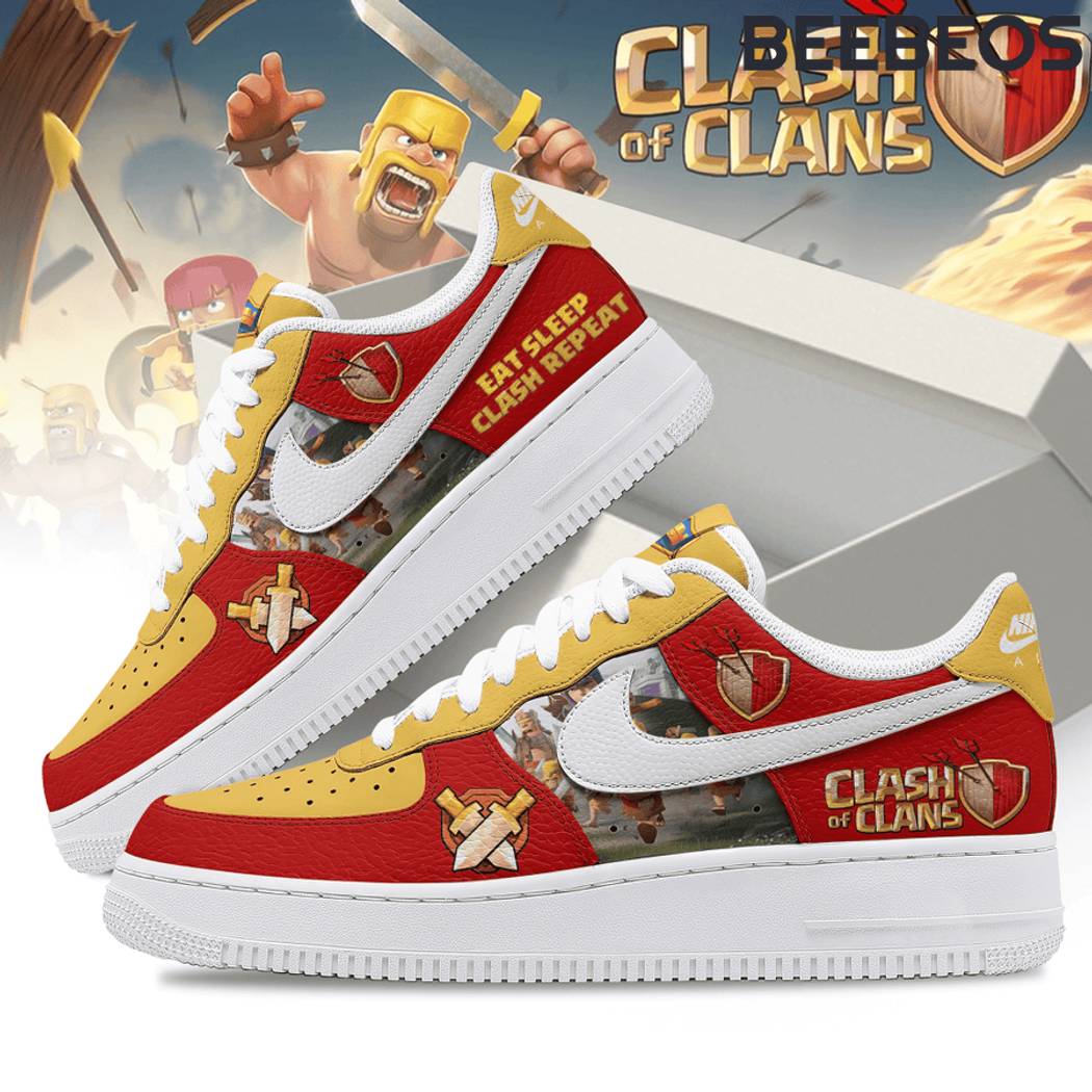 Clash of Clans Eat Sleep Clash Repeat Air Force 1