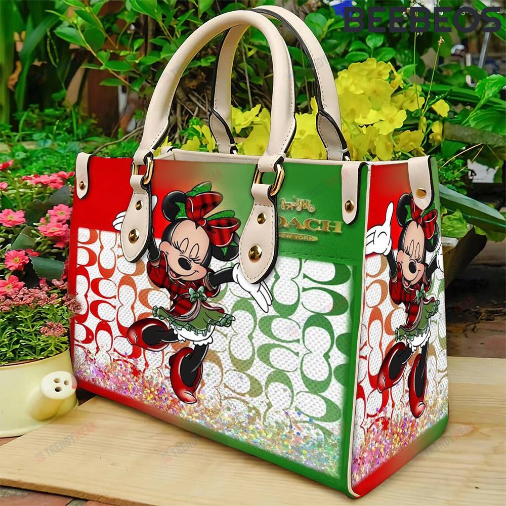 Coach Minnie Mouse Leather Handbag