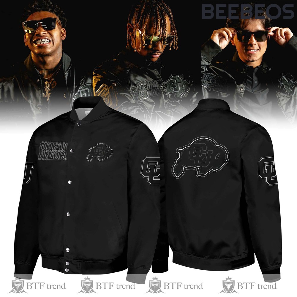 Colorado Buffaloes Black in Black Baseball Jacket