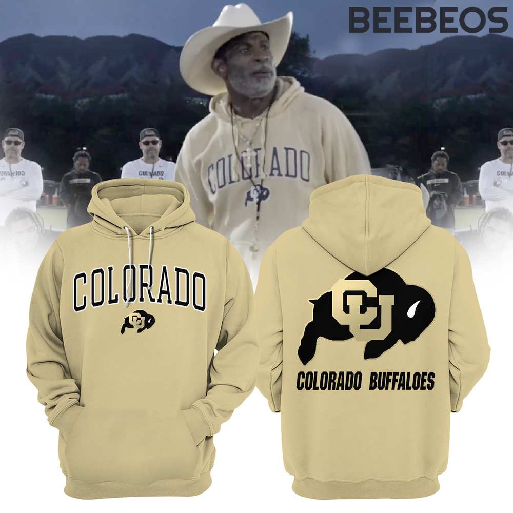 Colorado Buffaloes Football 2024 Beige Hoodie