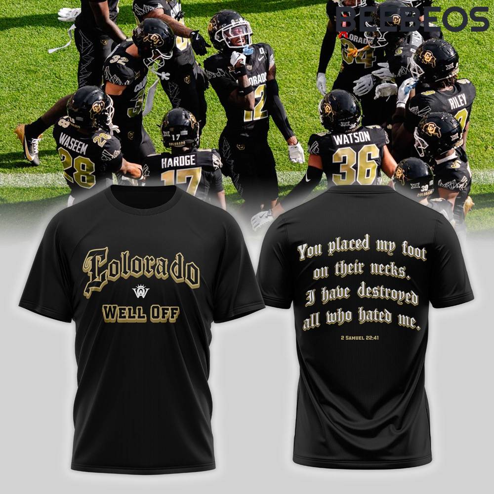 Colorado Buffaloes Football Well Off Black Shirt