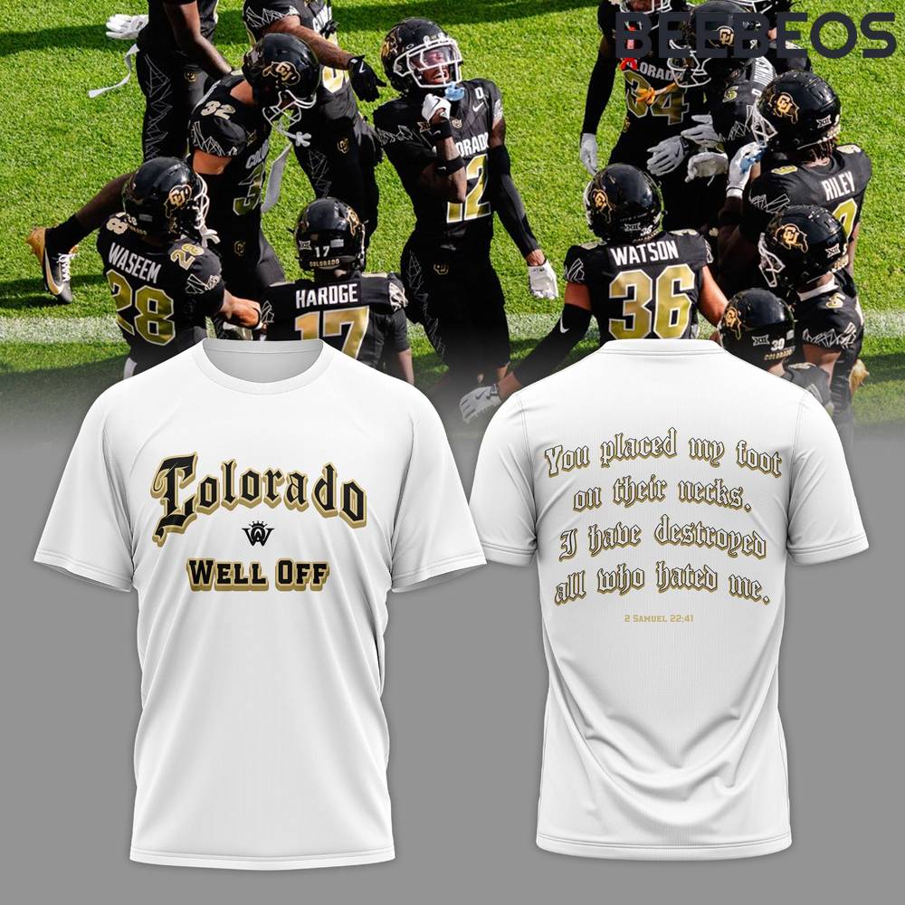 Colorado Buffaloes Football Well Off Black Shirt