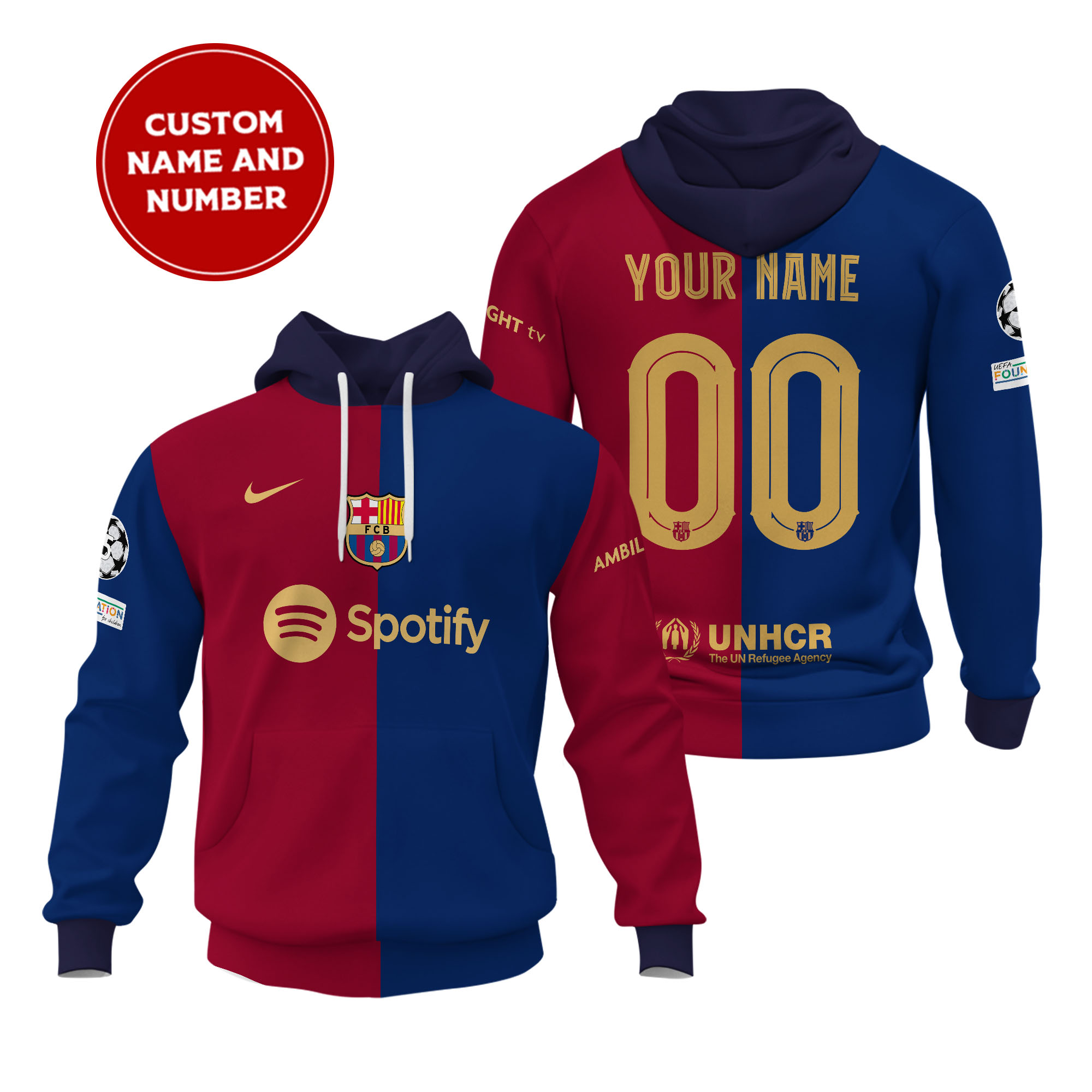 BARCELONA 2024-2025 Home Kits Hoodie