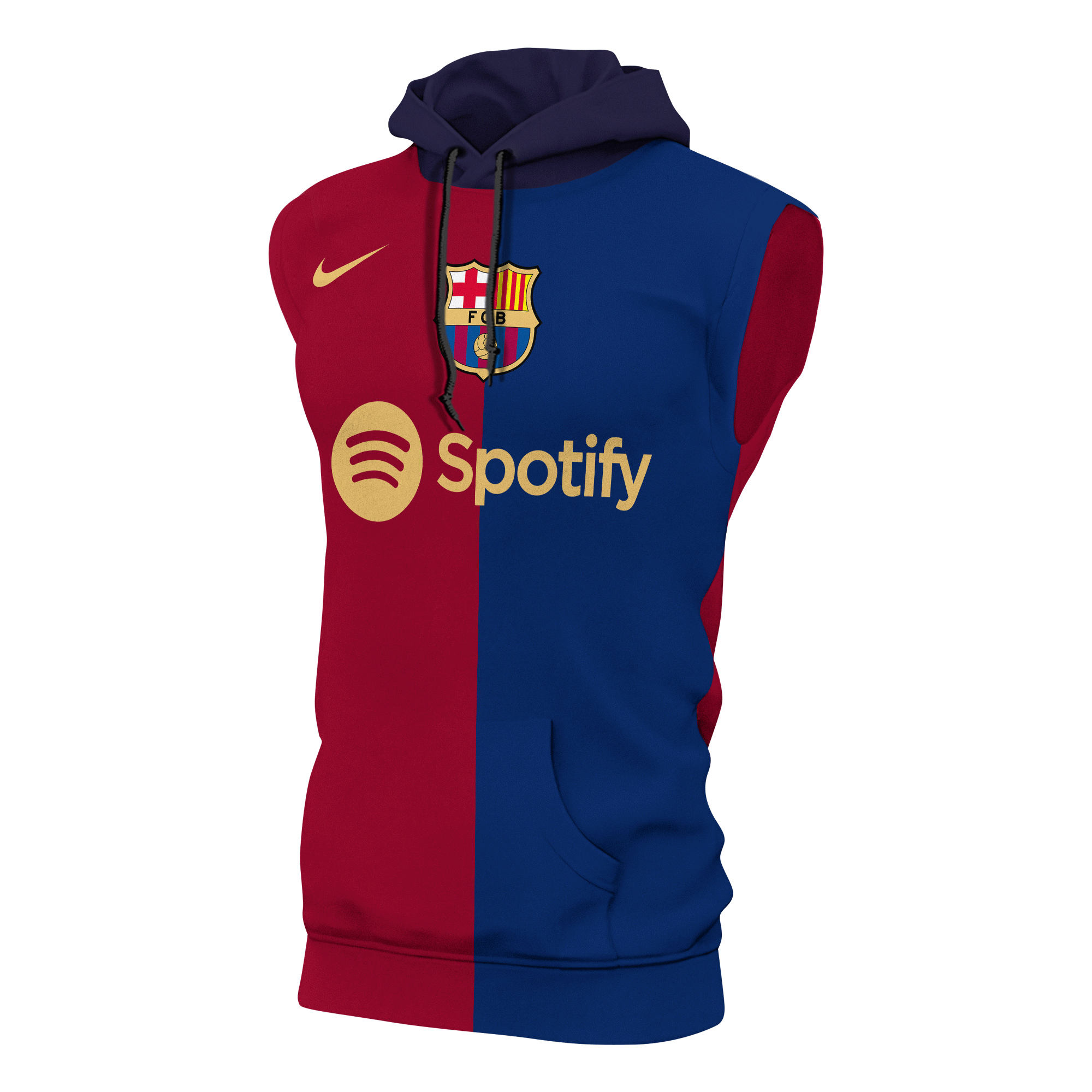 Barcelona 2024-2025 Home Kits Sleeveless Hoodie