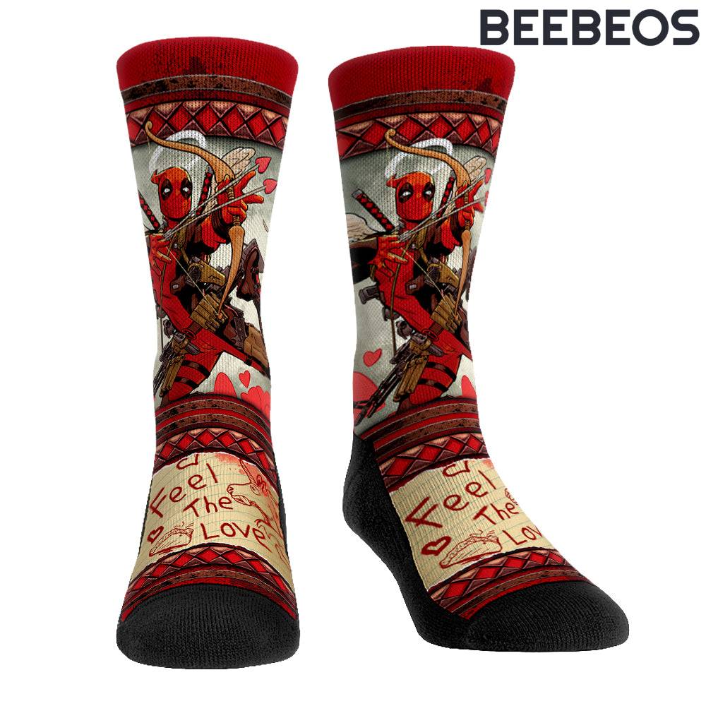 Deadpool Feel The Love Crew Socks