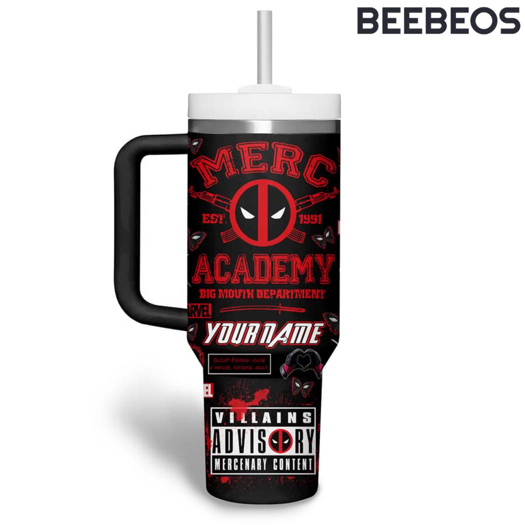 Deadpool Merc Academy Starpools Coffee Stanley Cup