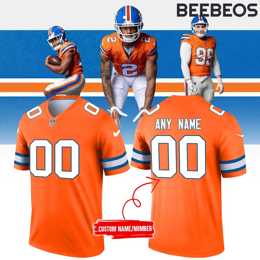 Denver Broncos Throwback Football Jersey