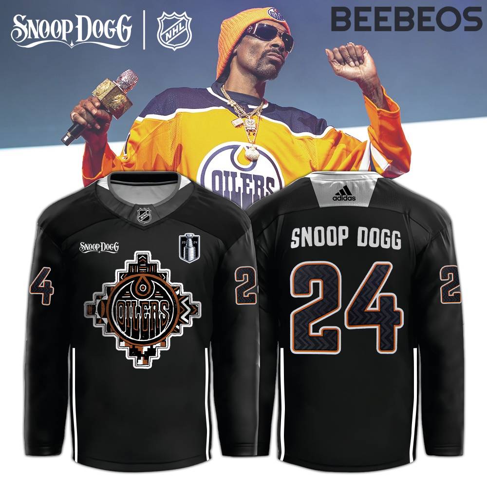 Edmonton Oilers x Snoop Dogg Black Special Edition 2024 Hockey Jersey