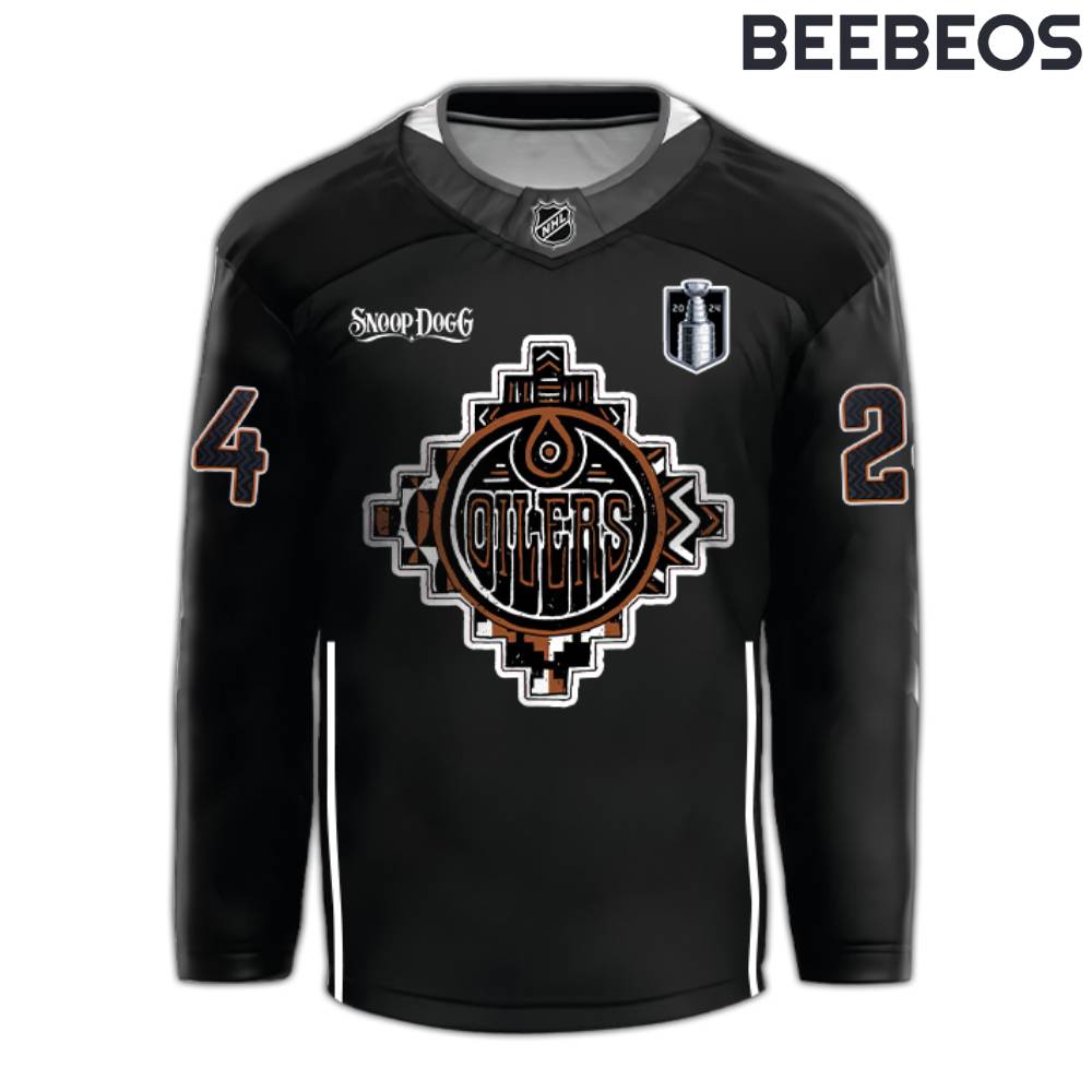 Edmonton Oilers x Snoop Dogg Black Special Edition 2024 Hockey Jersey