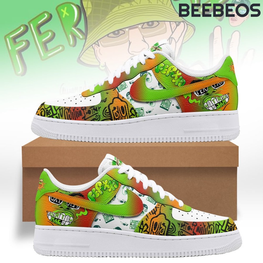 Feid Ferxxo Green Air Force 1