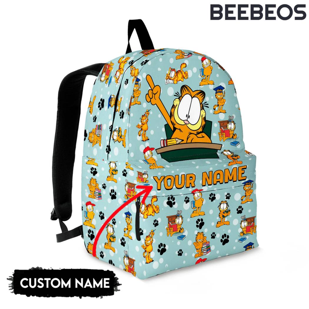 Garfield Cat Personalized Backpack