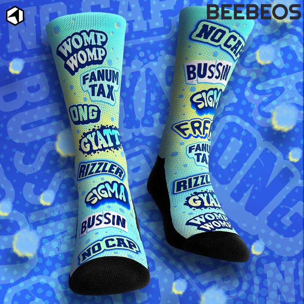 Gen Alpha Slang Crew Socks