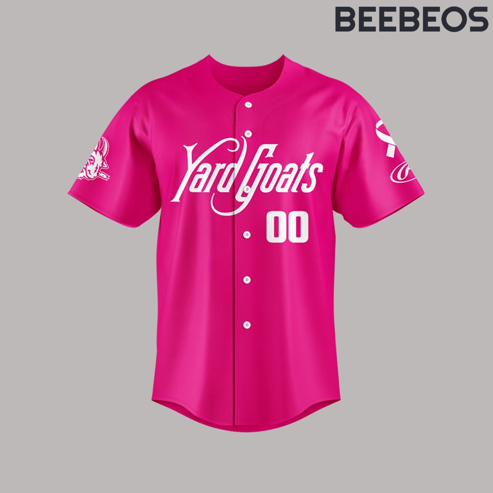 Hartford Yard Goats Pink Baseball Jersey