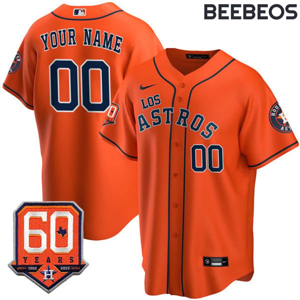 Houston Astros Los Astros Hispanic Heritage 60th Anniversary Baseball Jersey