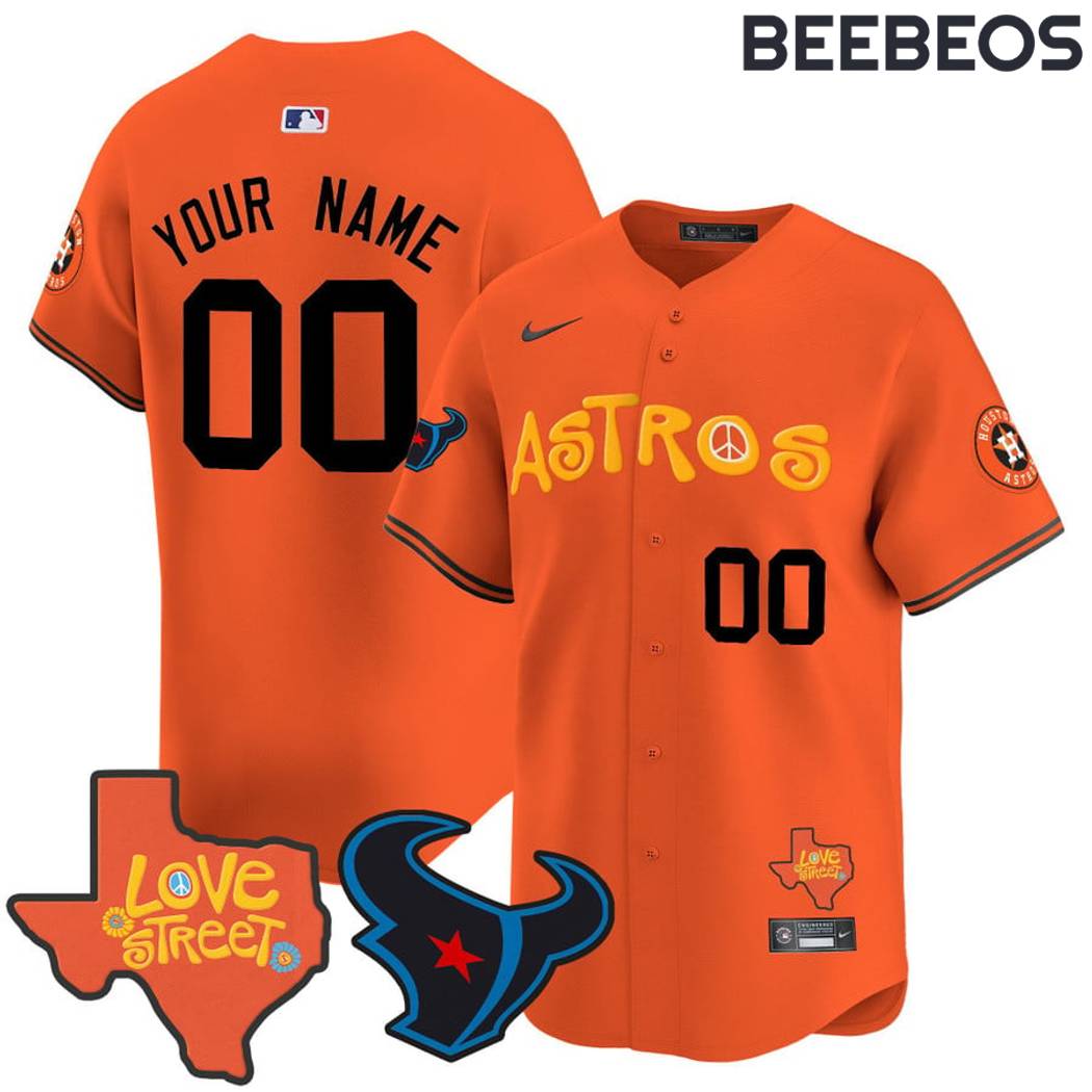 Houston Astros Love Street Texans Baseball Jersey