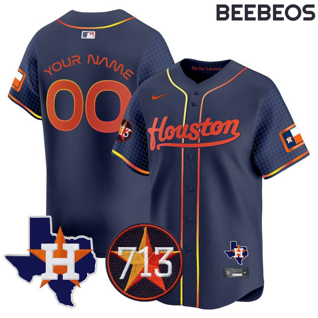 Houston Astros Space City 713 Baseball Jersey