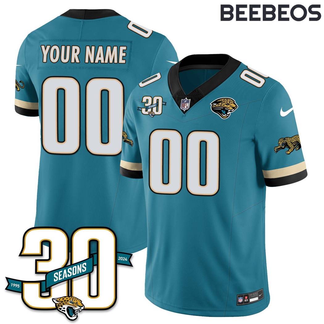 Jacksonville Jaguars 1990s Throwback Football Jersey