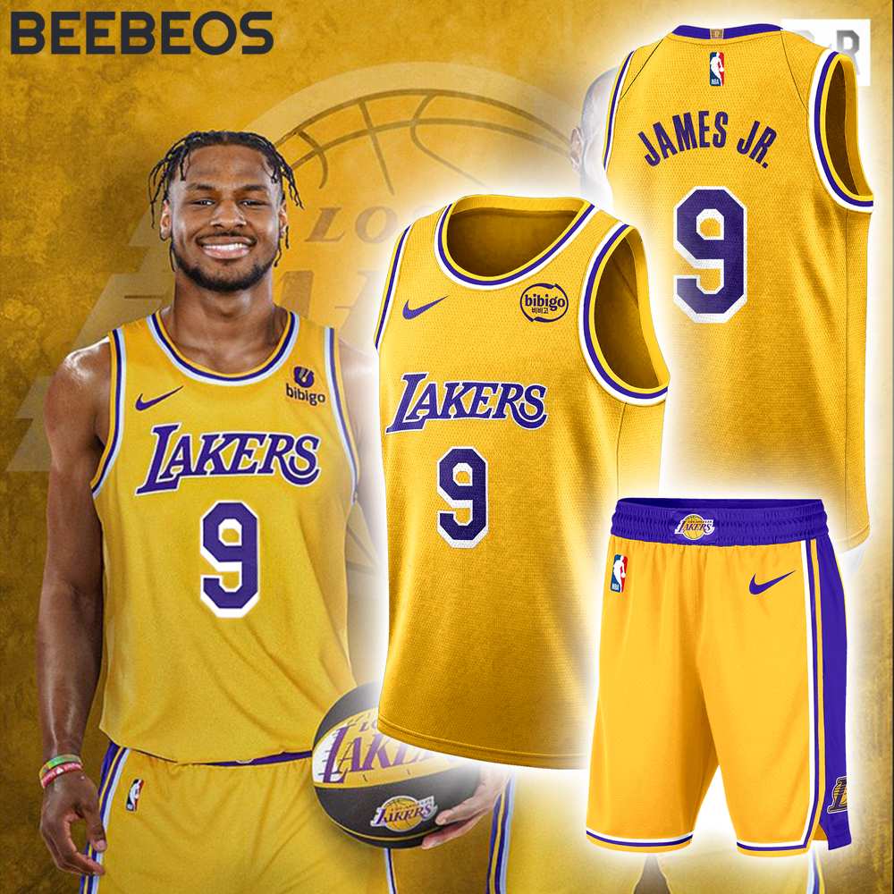 LA Lakers Bronny James Jersey Shorts